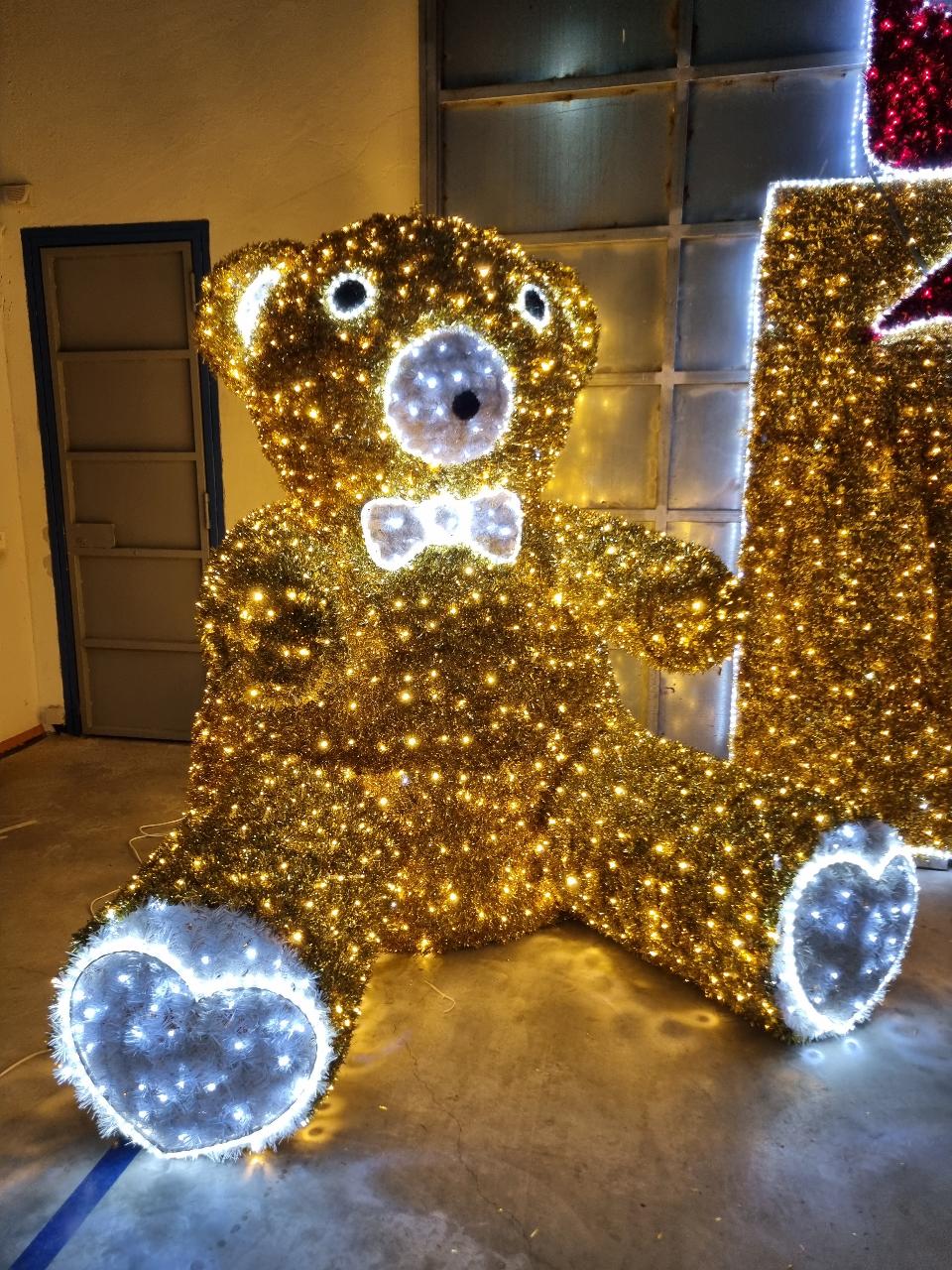 ORSO YOGHI 3D Luminarie Natalizie per Piazze