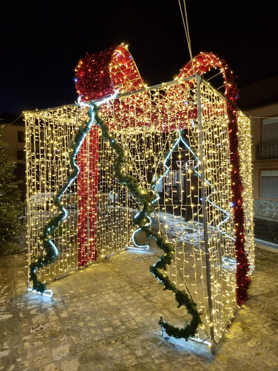 PACCO REGALO ABETE 3D Luminarie Natalizie per Piazze