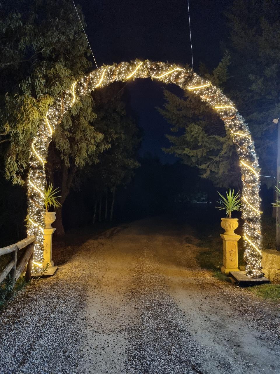 GHIRLANDA INGRESSO TUNNEL 3D Luminarie Natalizie per Piazze