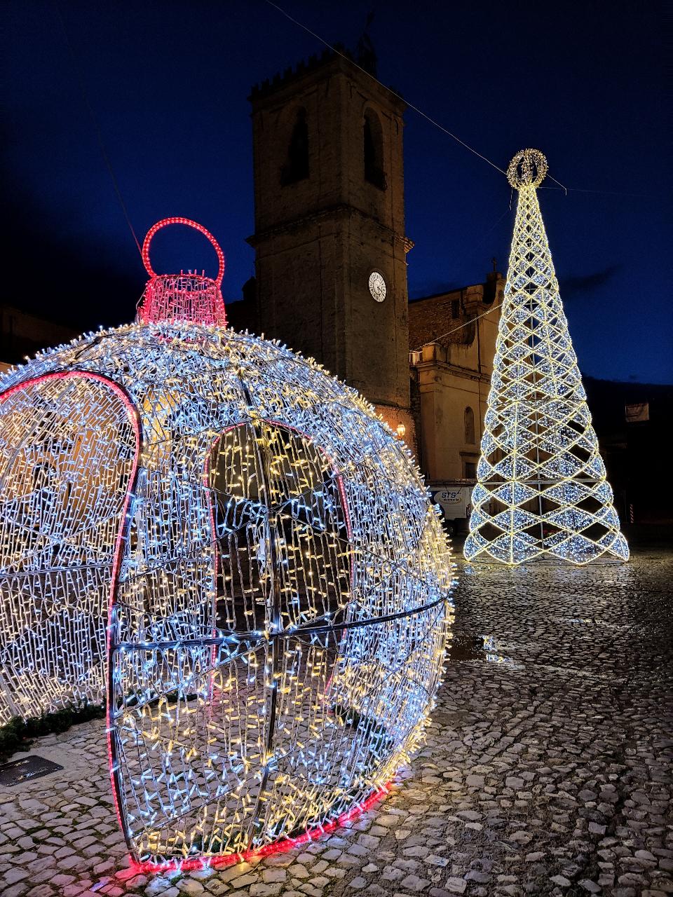 PALLA ROMBI DOPPIO INGRESSO 3D Luminarie Natalizie per Piazze