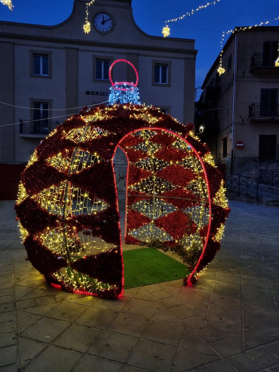 PALLA ROMBI DOPPIO INGRESSO 3D Luminarie Natalizie per Piazze