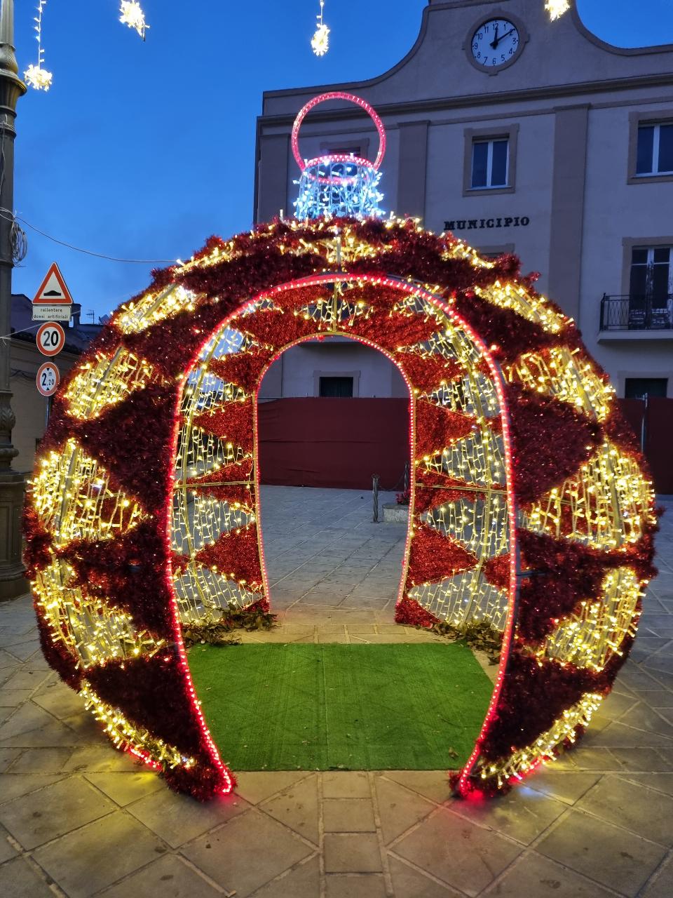 PALLA DOPPIO INGRESSO 3D Luminarie Natalizie per Piazze