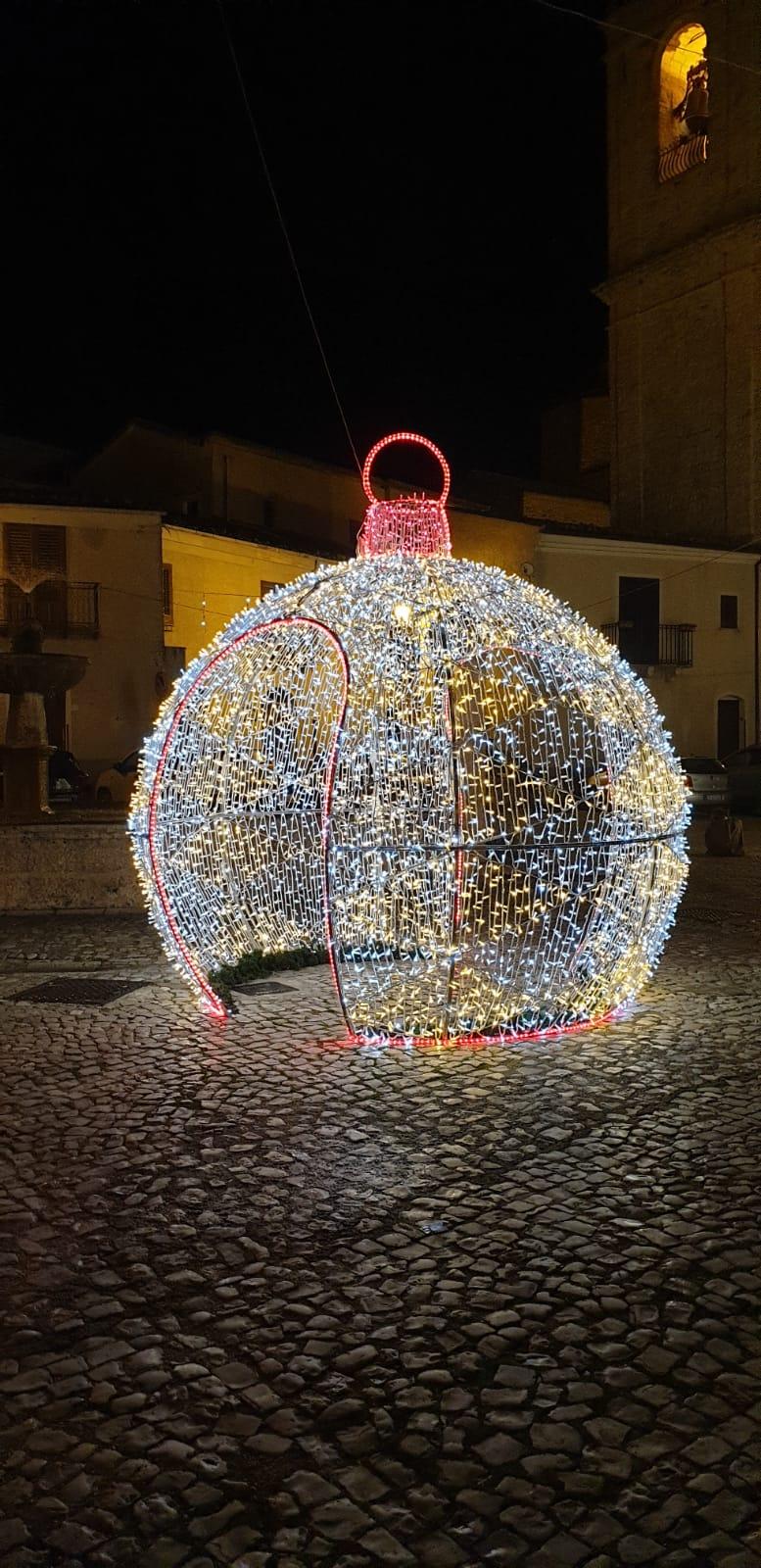 PALLA ROMBI DOPPIO INGRESSO 3D Luminarie Natalizie per Piazze