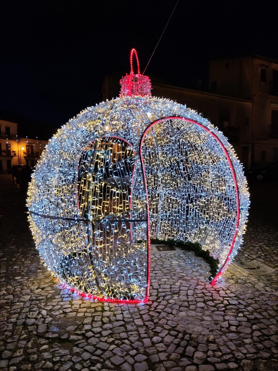 PALLA ROMBI DOPPIO INGRESSO 3D Luminarie Natalizie per Piazze