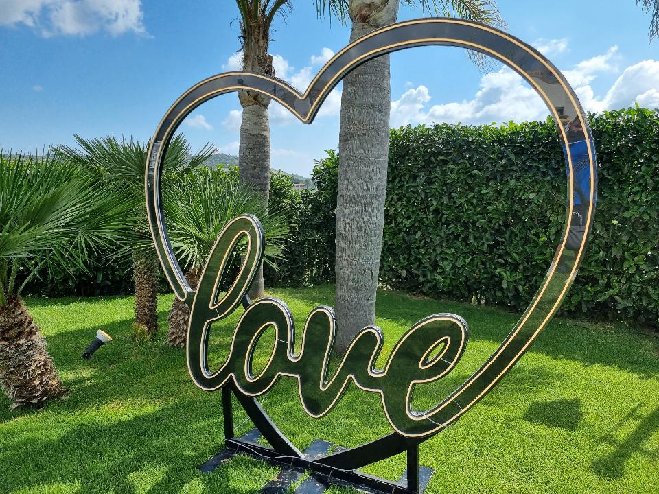 CUORE LUMINOSO FLEX LED Luminarie Matrimonio