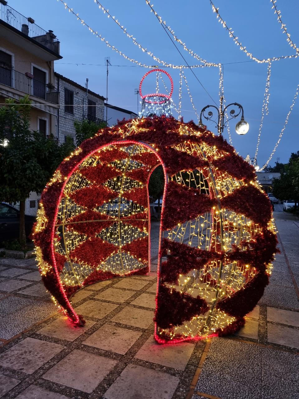 PALLA ROMBI DOPPIO INGRESSO 3D Luminarie Natalizie per Piazze