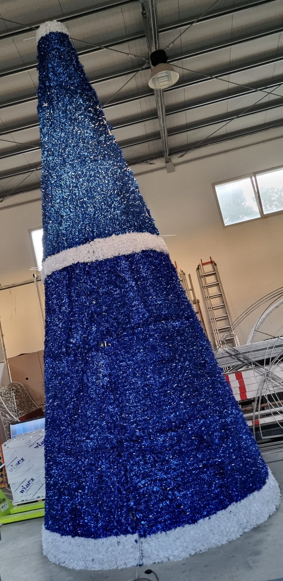 ALBERO BLU 3D 7 mt Luminarie Natalizie per Piazze