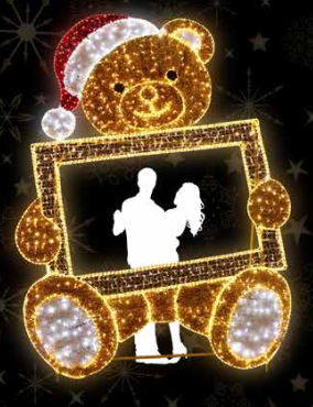 CORNICE ORSETTO SELFIE Luminarie Luminaria Natalizia