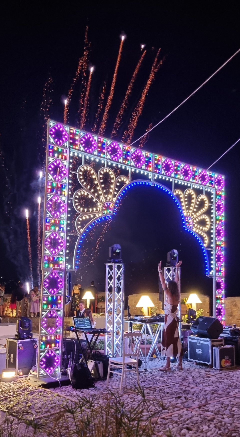 ARCO LUMINOSO FLOWERS 550 Luminarie Matrimonio