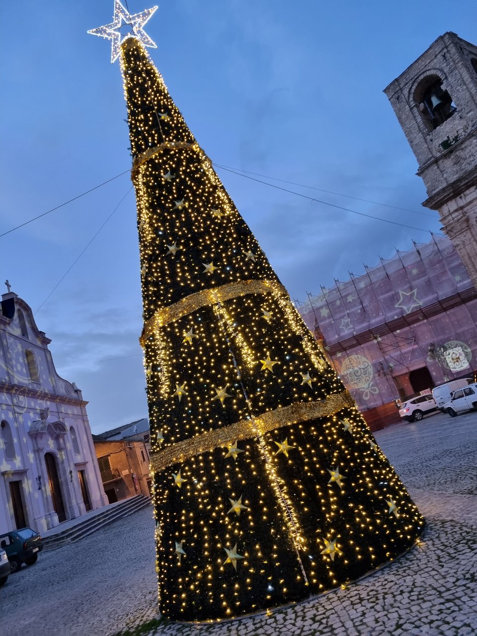 ALBERO CARPET VERDE 3D 12 Mt Luminarie Natalizie per Piazze