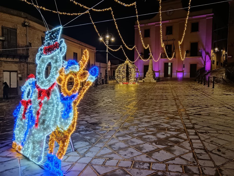 TRIO ORSO SELFIE Luminarie Luminaria Natalizia