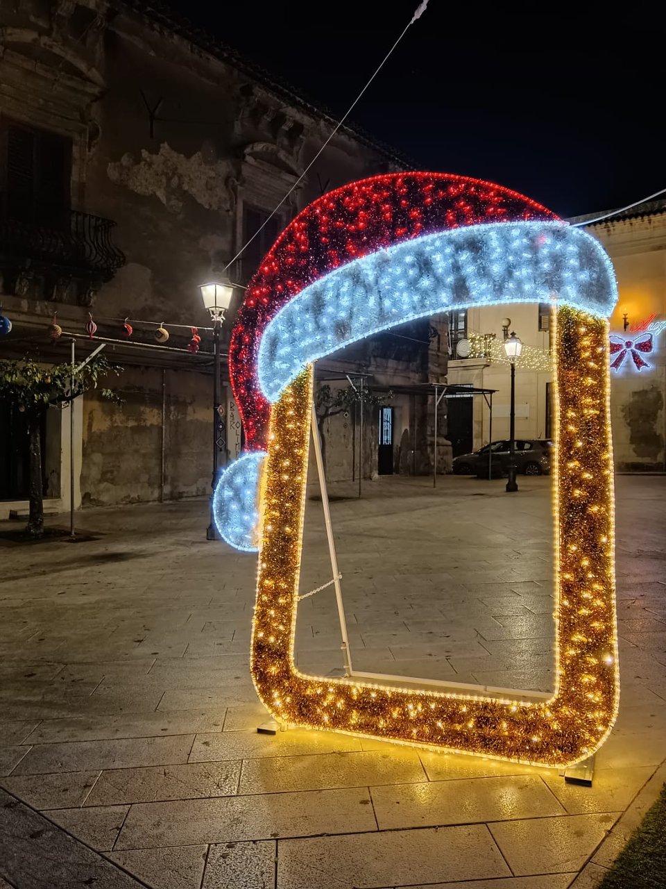 CORNICE CAPPELLO Luminarie Luminaria Natalizia