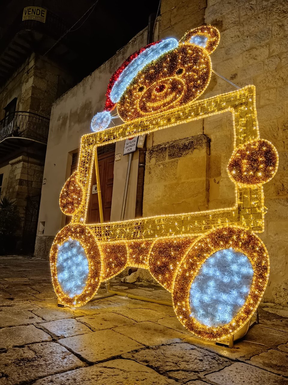 CORNICE ORSETTO SELFIE Luminarie Luminaria Natalizia