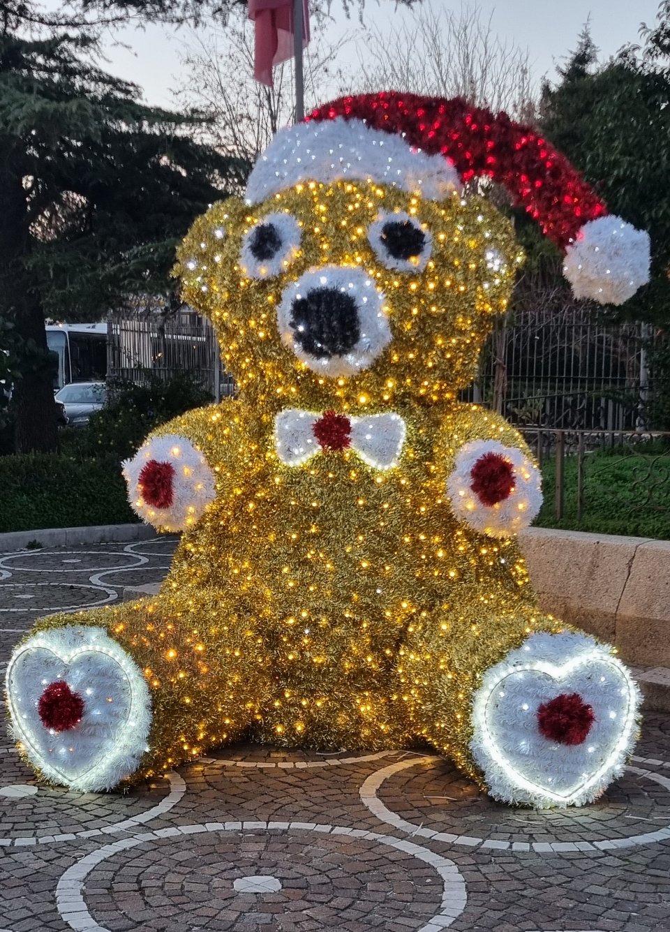 ORSO YOGHI 3D Luminarie Natalizie per Piazze