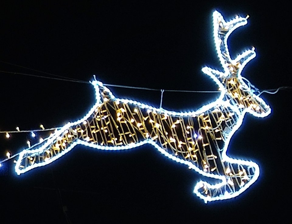 LUMINARIA COMPLETA RENNA SALTELLANTE Luminarie Natalizie per Strade