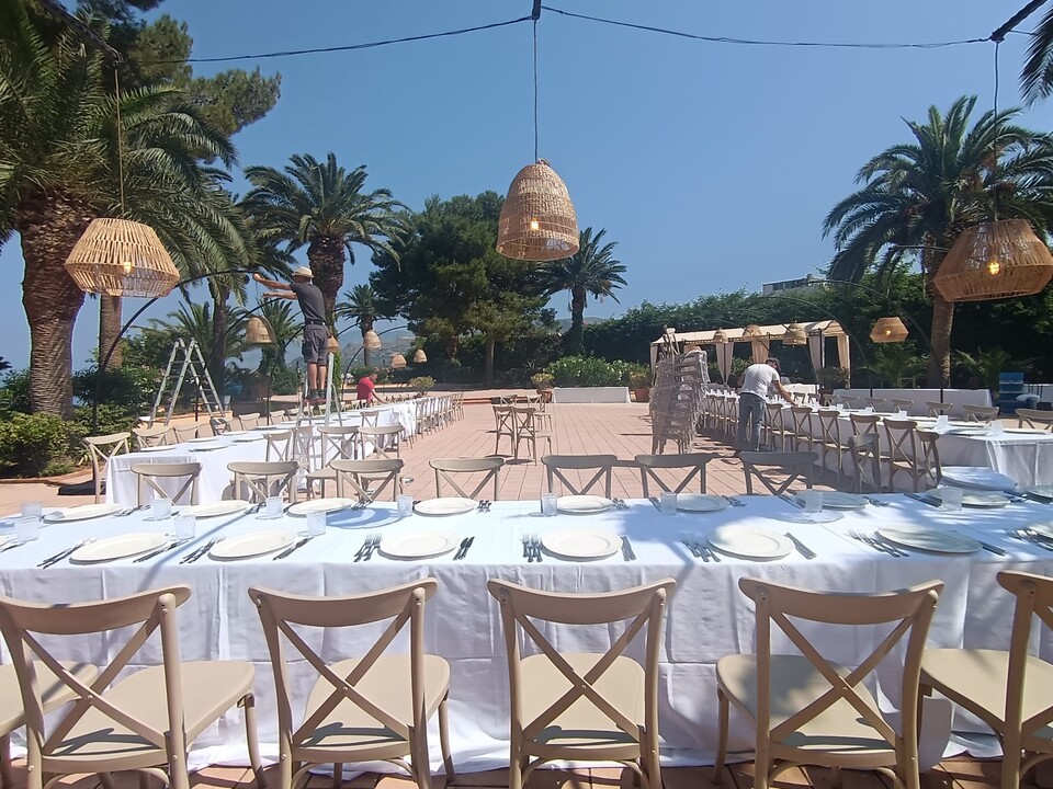 PARALUME RATTAN VIMINI MIDOLLINO NASSE Luminarie Matrimonio