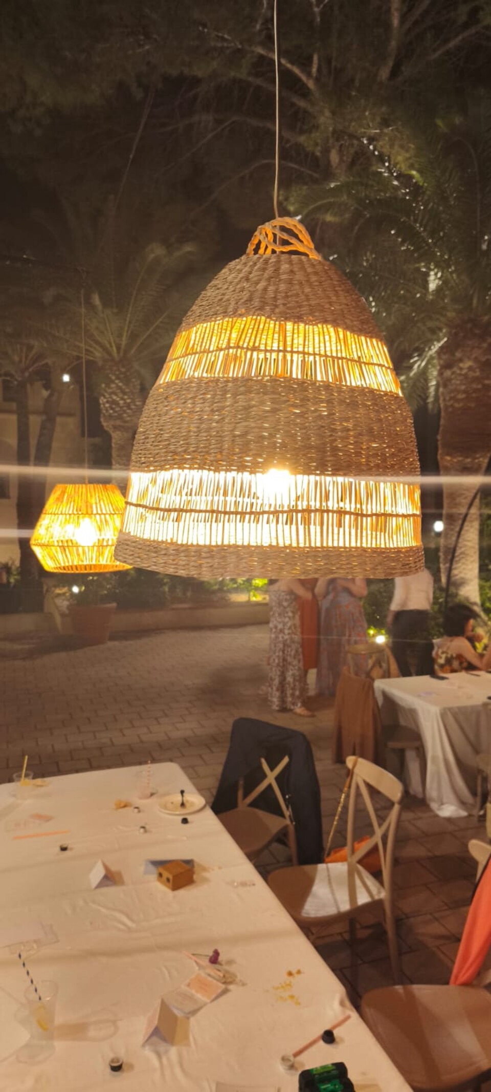 PARALUME RATTAN VIMINI MIDOLLINO NASSE Luminarie Matrimonio