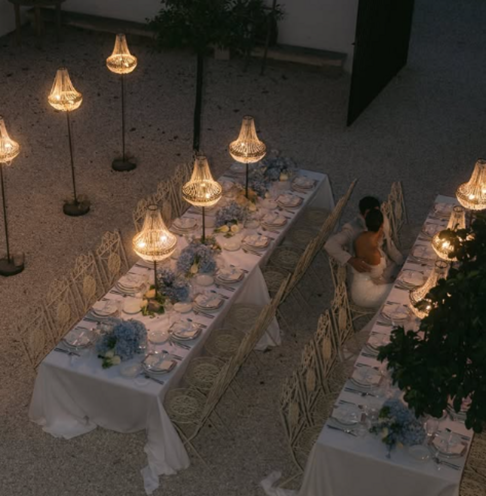 LAMPADARIO STILE MICRO ANNI 20 DA TAVOLO Luminarie Matrimonio