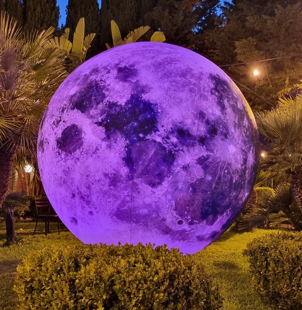 LUNA TRIDIMENSIONALE 3 MT Luminarie Matrimonio