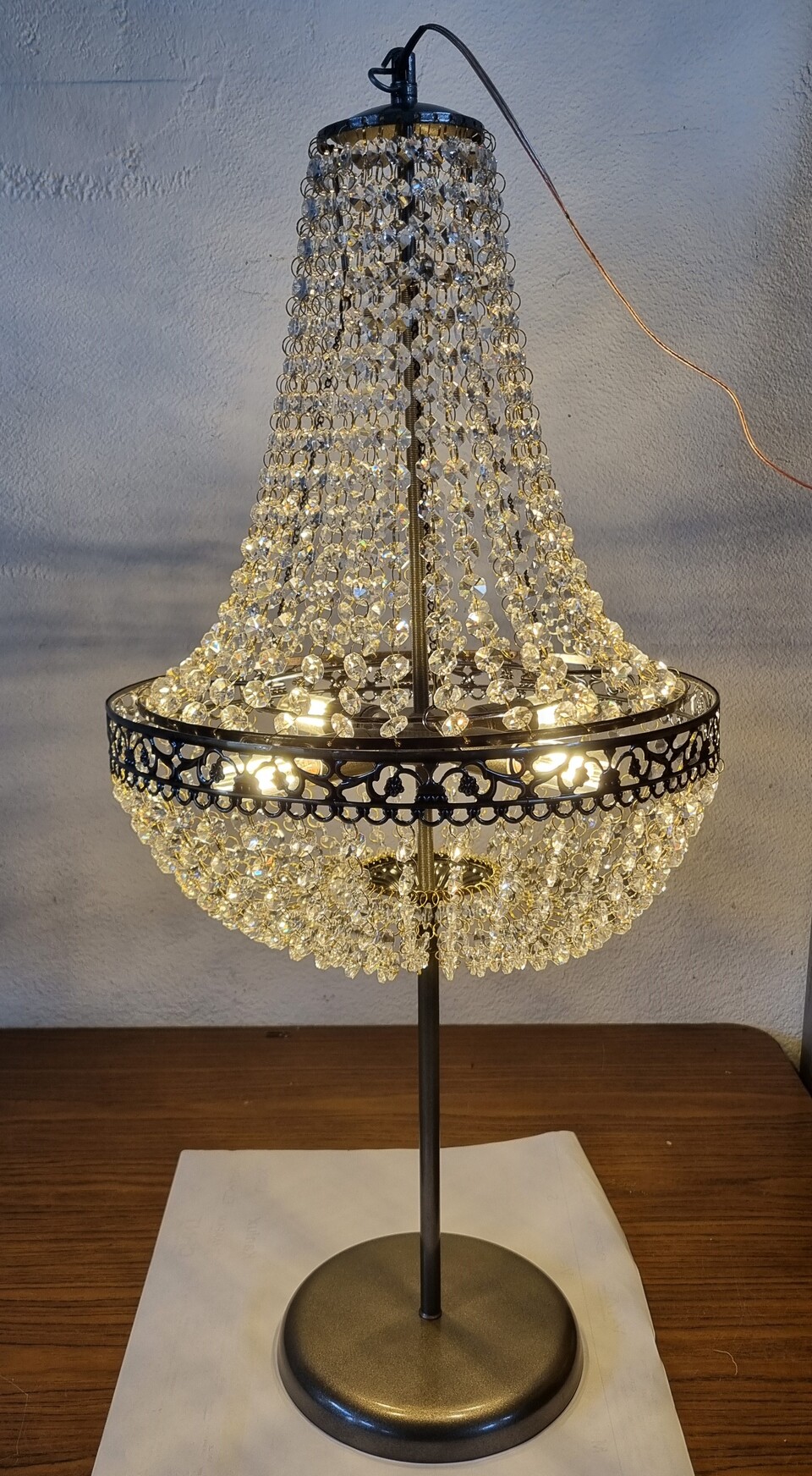 LAMPADARIO STILE MICRO ANNI 20 DA TAVOLO Luminarie Matrimonio