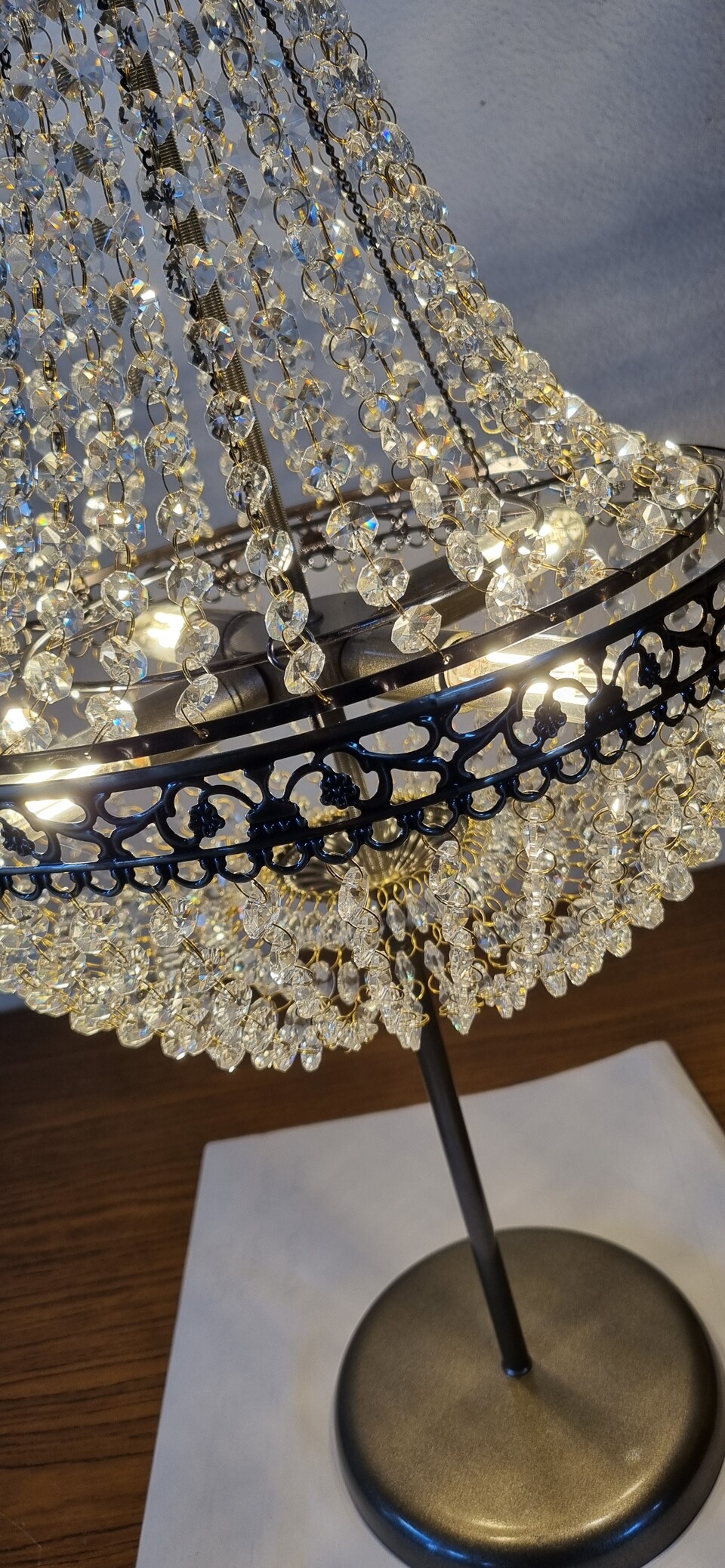 LAMPADARIO STILE MICRO ANNI 20 DA TAVOLO Luminarie Matrimonio