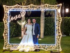CORNICE SELFIE WEDDING Luminarie Matrimonio