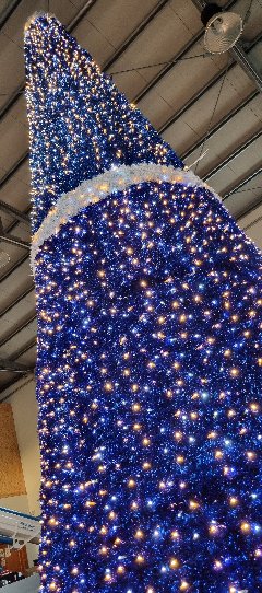 ALBERO BLU 3D 7 mt Luminarie Natalizie per Piazze