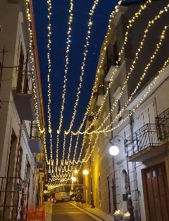 FILARE DI STRINGHE MINILUCCIOLE Luminarie Natalizie per Strade