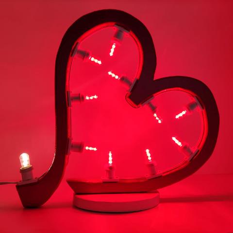 CUORE con Scia Luminare D'Arredo