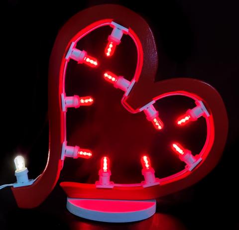 CUORE con Scia Luminare D'Arredo