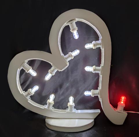 CUORE con Scia Luminare D'Arredo