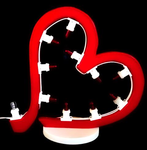 CUORE con Scia Luminare D'Arredo