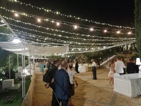 CIELO STELLATO MISTO - MICROLUCI E VINTAGE Luminarie Matrimonio