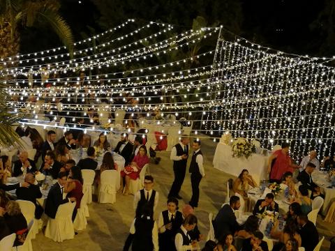 CIELO STELLATO MISTO - MICROLUCI E VINTAGE Luminarie Matrimonio
