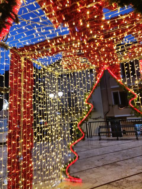 PACCO REGALO 3D ABETE Luminarie Natalizie per Piazze