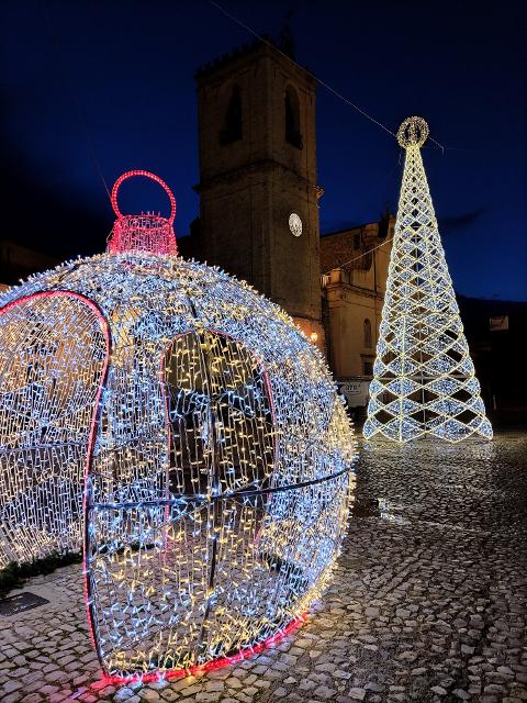 PALLA 3D ROMBI 2 INGRESSI Luminarie Natalizie per Piazze