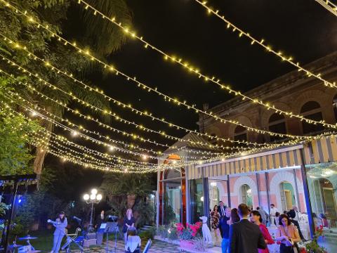 CIELO STELLATO MISTO - MICROLUCI E VINTAGE Luminarie Matrimonio