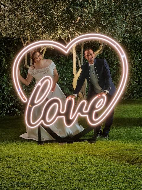 CUORE LUMINOSO FLEX LED Luminarie Matrimonio