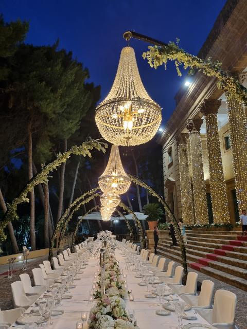 LAMPADARIO STILE IMPERO ANNI 20 Luminarie Matrimonio