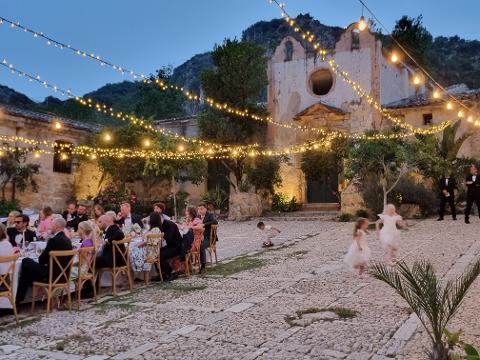 CIELO STELLATO MISTO - MICROLUCI E VINTAGE Luminarie Matrimonio