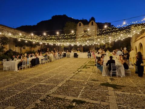 CIELO STELLATO MISTO - MICROLUCI E VINTAGE Luminarie Matrimonio