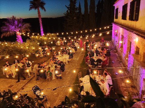 CIELO STELLATO CON LAMPADE VINTAGE Luminarie Natalizie per Strade