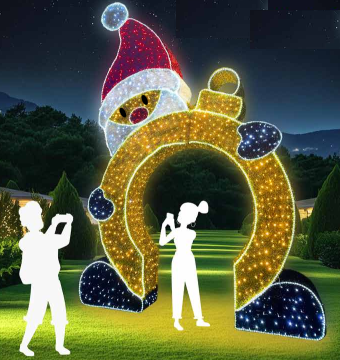 PALLA CON BABBO NATALE Luminarie Natalizie per Piazze e Spazi Pubblici