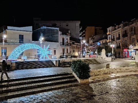 STELLA POLARE 3D CON SCIA Luminarie Natalizie per Piazze