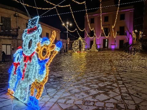 TRIO ORSO SELFIE Luminarie Luminaria Natalizia