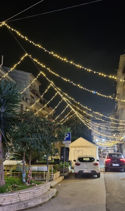 CIELO STELLATO EFFETTO PAGODA Luminarie Natalizie per Strade