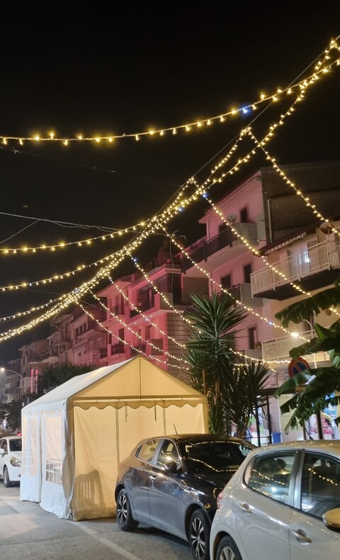 CIELO STELLATO EFFETTO PAGODA Luminarie Natalizie per Strade