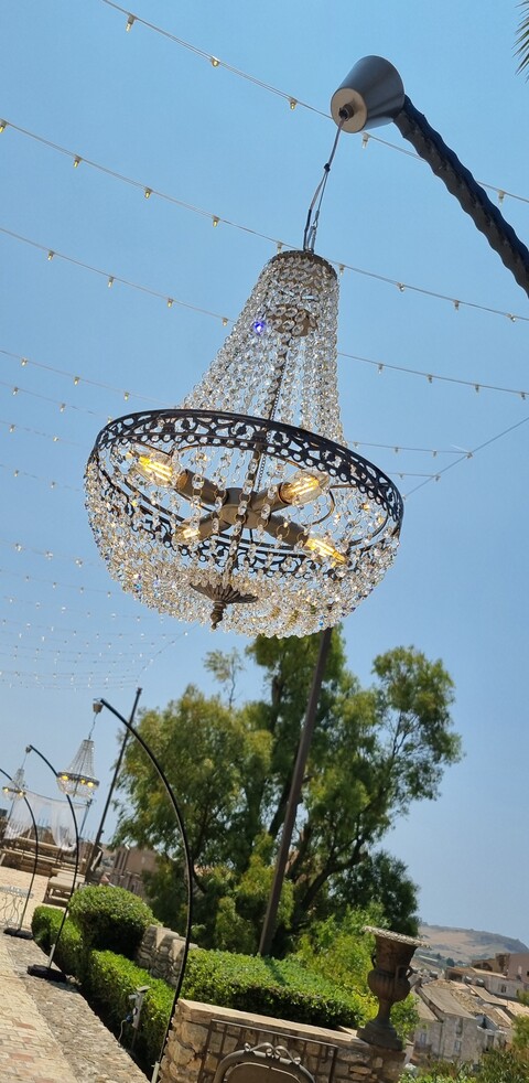 LAMPADARIO STILE MICRO IMPERO ANNI 20 Luminarie Matrimonio