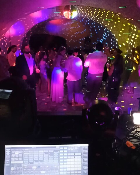 SERVICE PALLA SPECCHIATA DISCO BALL ANNI 80 Luminarie Matrimonio