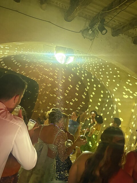 SERVICE PALLA SPECCHIATA DISCO BALL ANNI 80 Luminarie Matrimonio